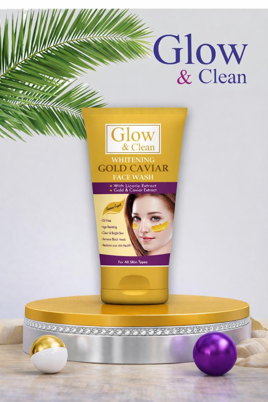 GLOW&CLEAN GOLD CAVIAR FACE WASH.