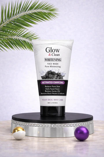 GLOW & CLEAN Activated Charcoal Face Wash