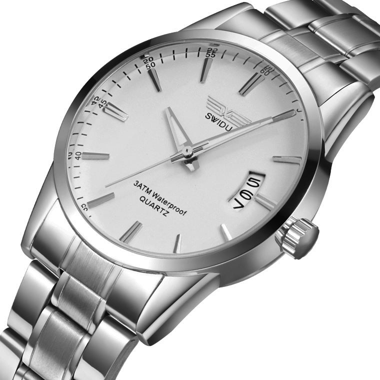New Style Watches Men's Single-day Steel Band Watches Non-mechanical Watches Foreign Trade Watches