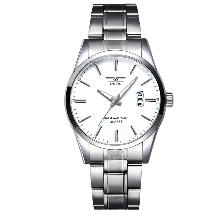 New Style Watches Men's Single-day Steel Band Watches Non-mechanical Watches Foreign Trade Watches