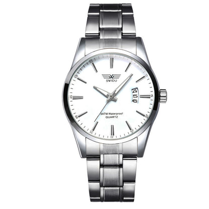 New Style Watches Men's Single-day Steel Band Watches Non-mechanical Watches Foreign Trade Watches