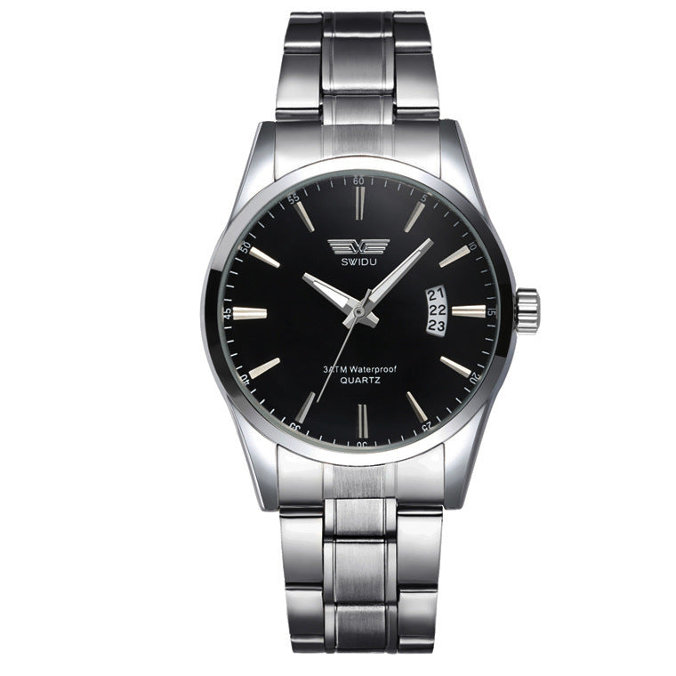 New Style Watches Men's Single-day Steel Band Watches Non-mechanical Watches Foreign Trade Watches