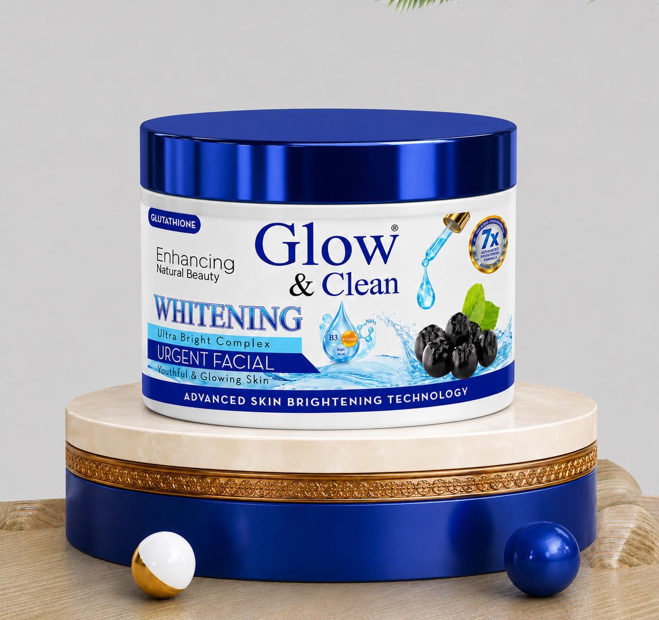 Glow&clean urgent whitening facial.