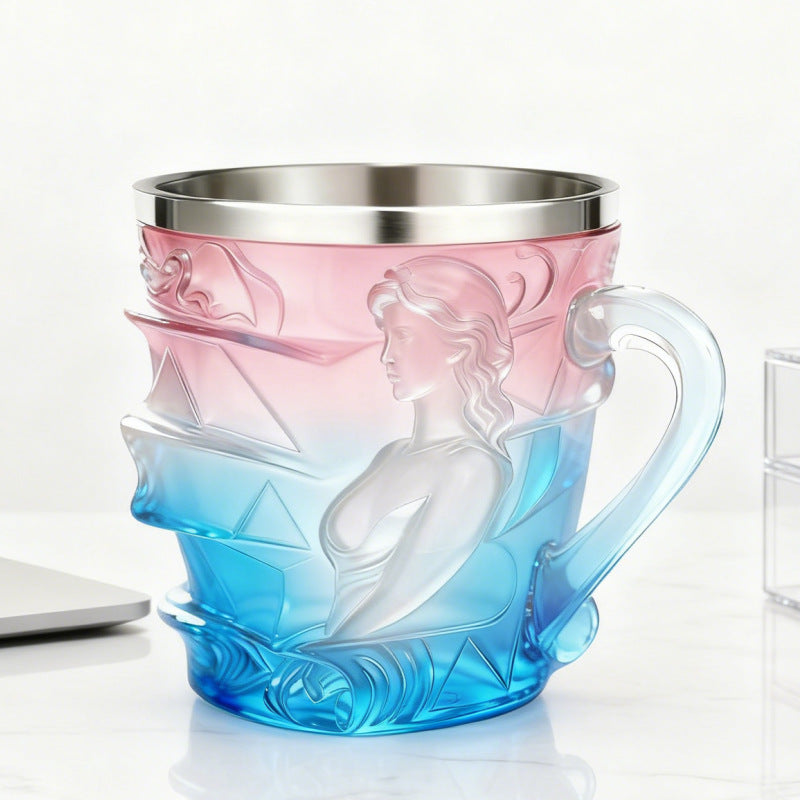 New Product, Creative Glass-Colored Book Cup, Mug, Coffee Cup, Book-Shaped Cup